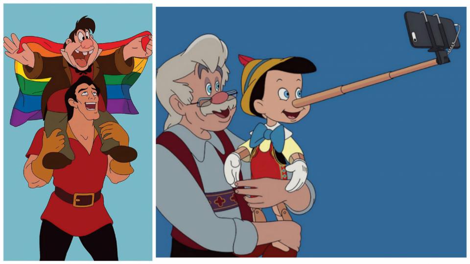 Pohádky od Disneyho, jak by asi vypadaly v dnešní realitě